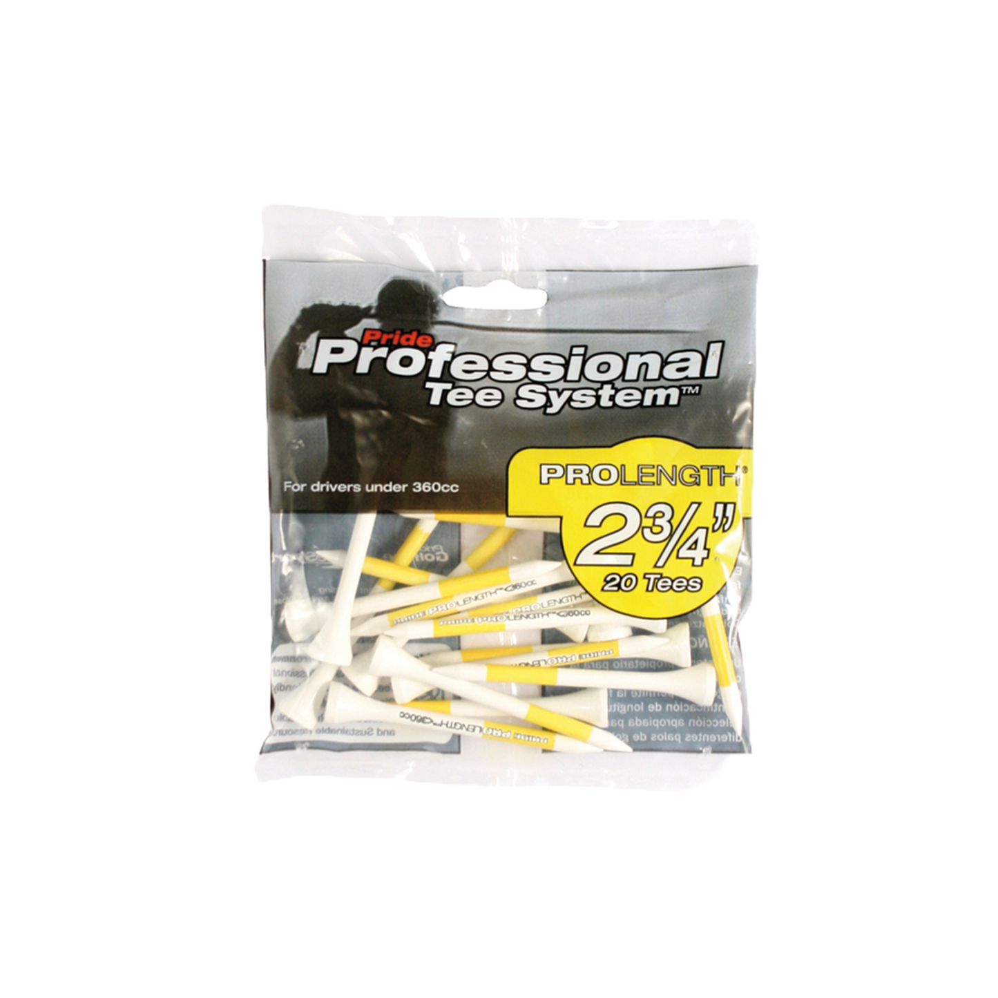 PRIDE GULA TRÄPEGGAR 69 MM – 20-PACK