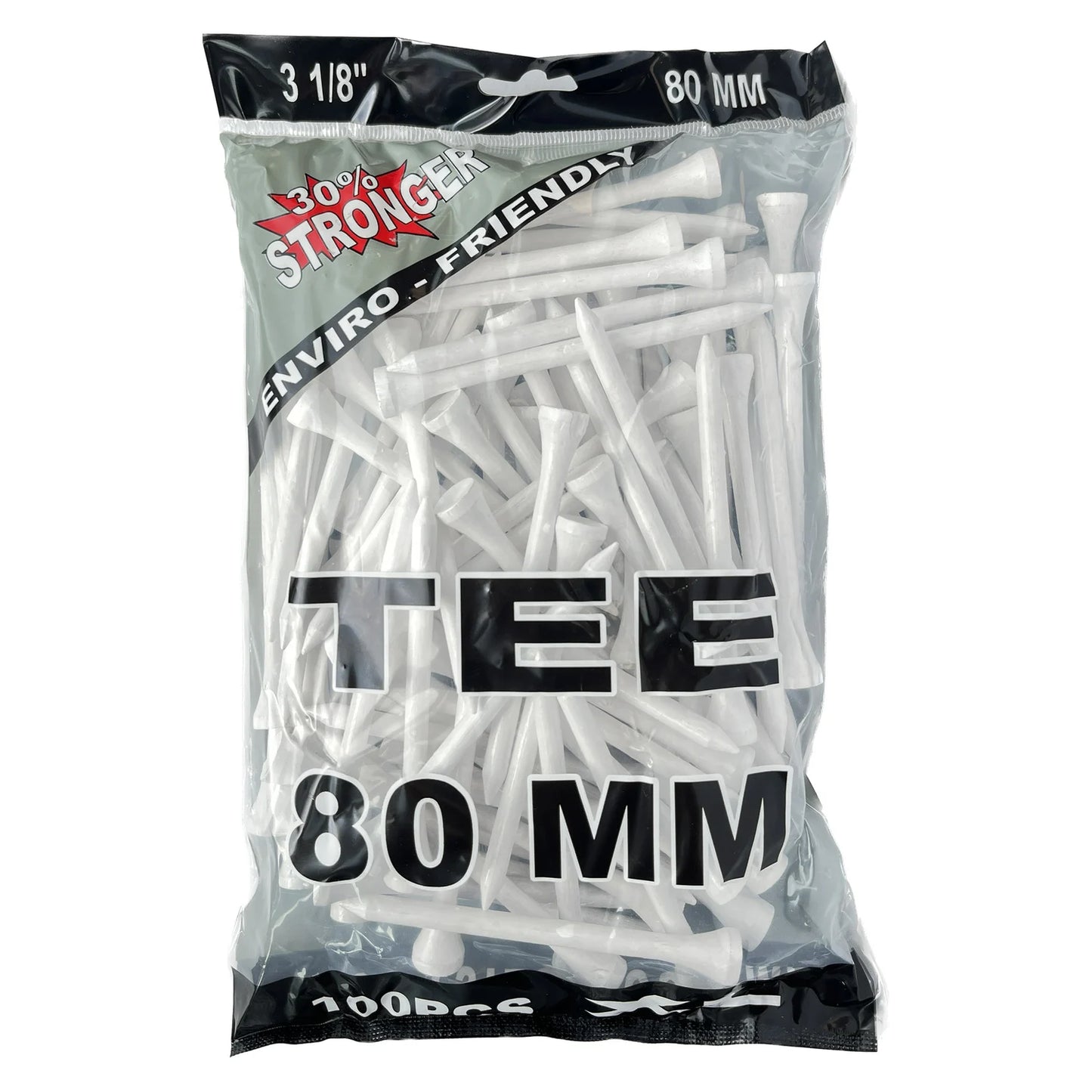 WOODEN NAILS WHITE (100 pcs) 80 MM