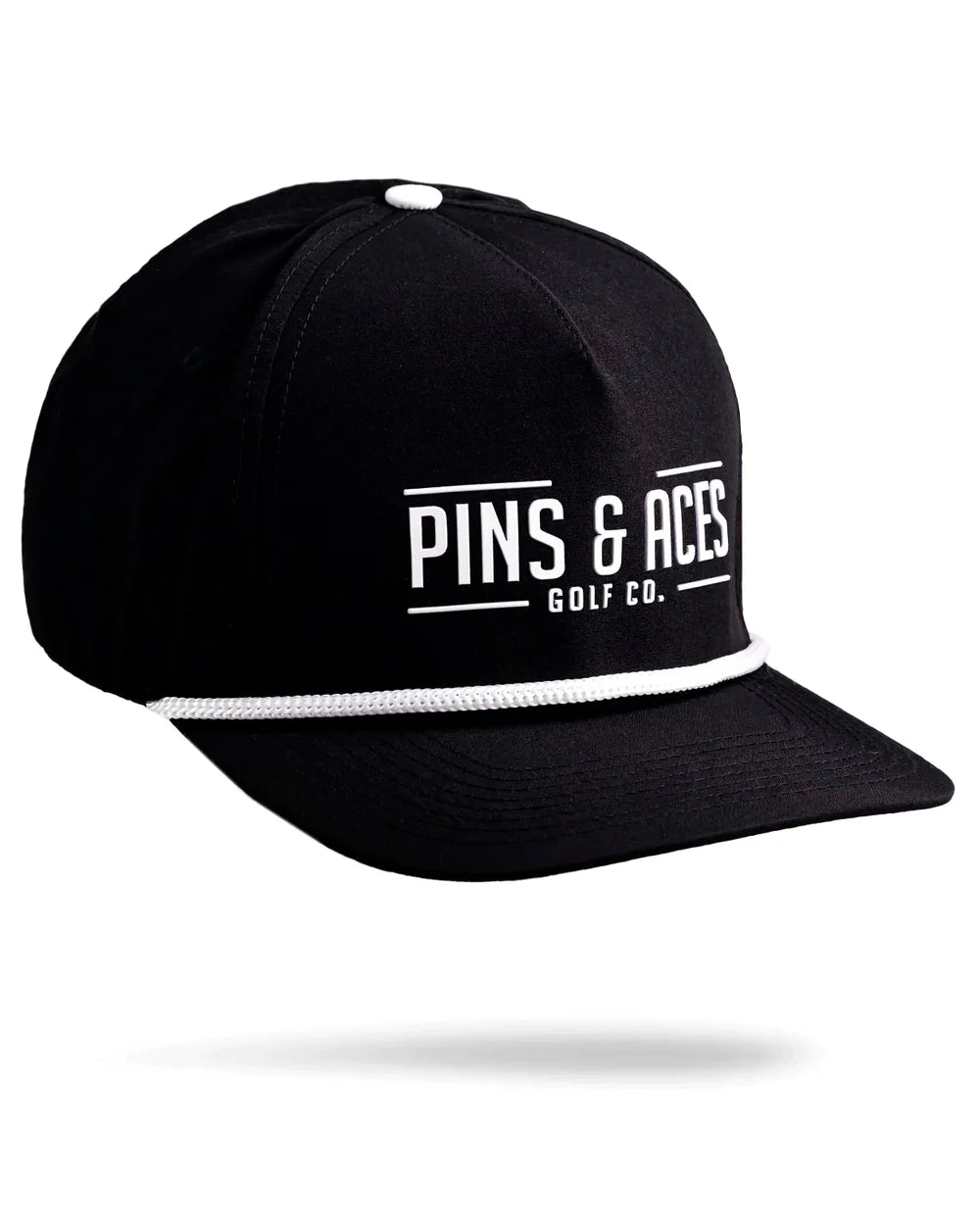 PINS & ACES LOGO SNAPBACK CAP BLACK