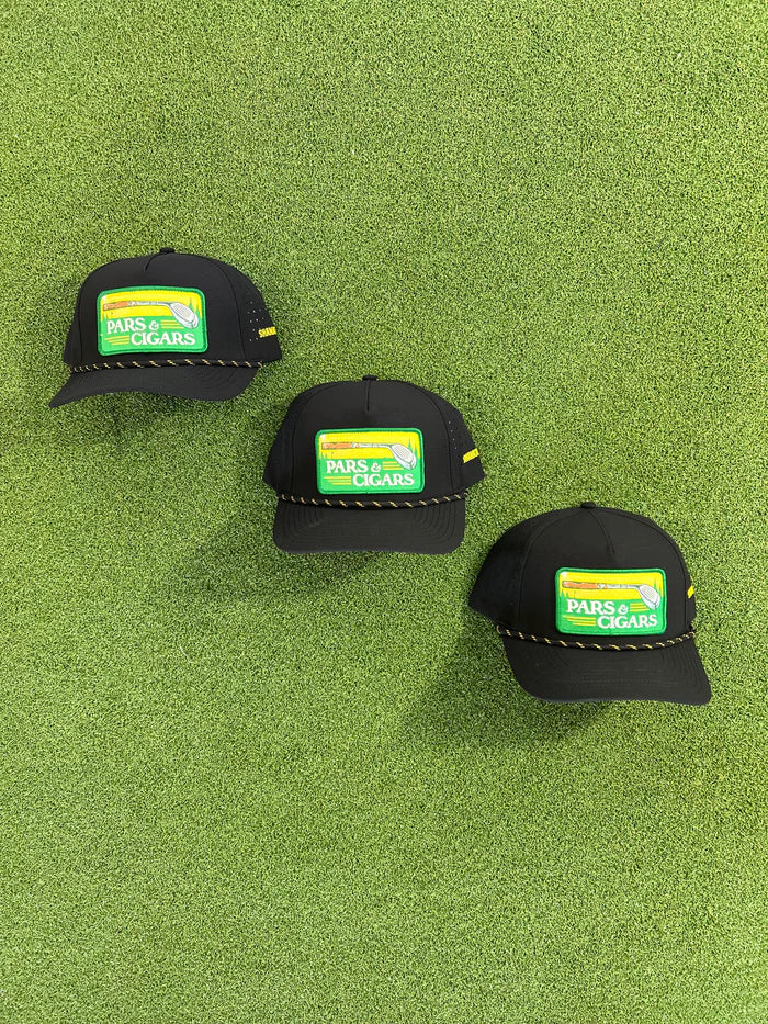 PARS & CIGARS ROPE PATCH GOLF CAP