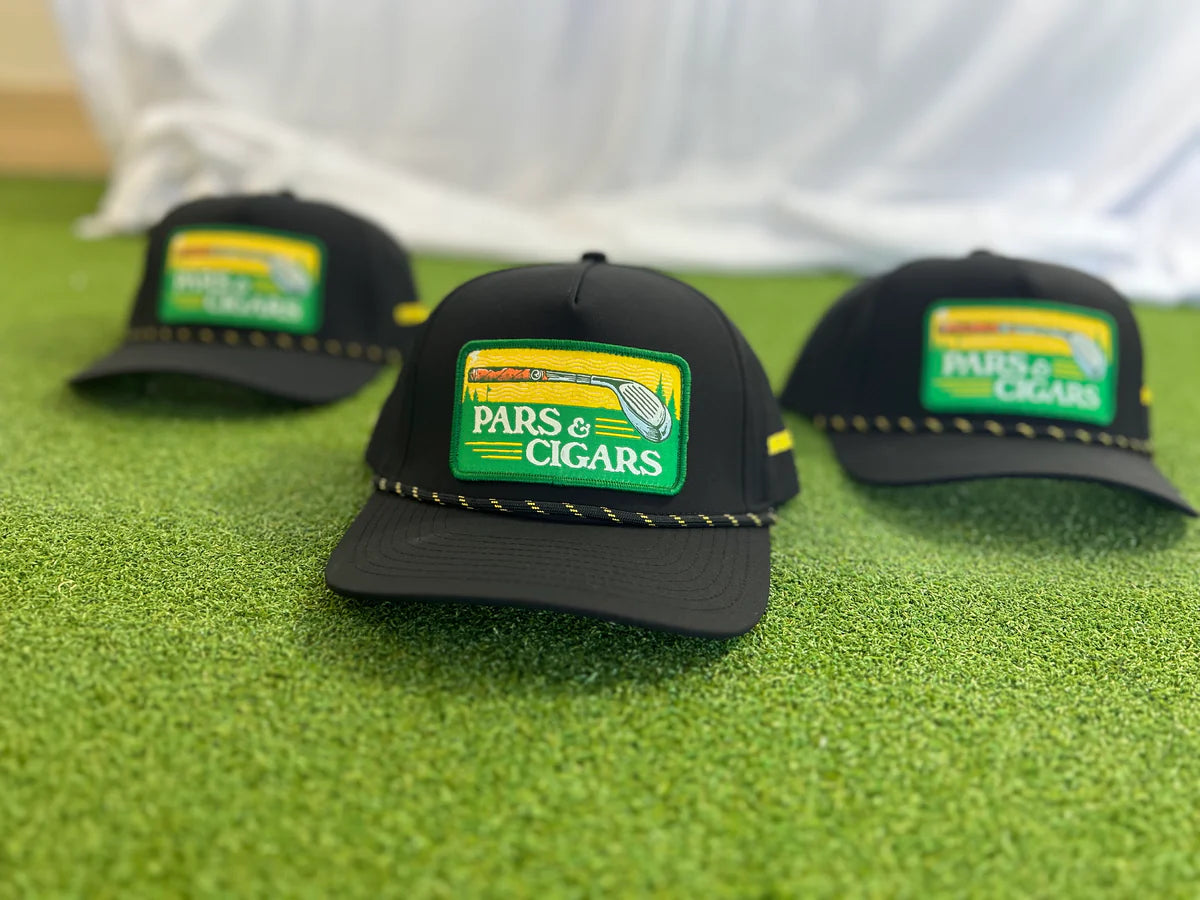 PARS & CIGARS ROPE PATCH GOLF CAP