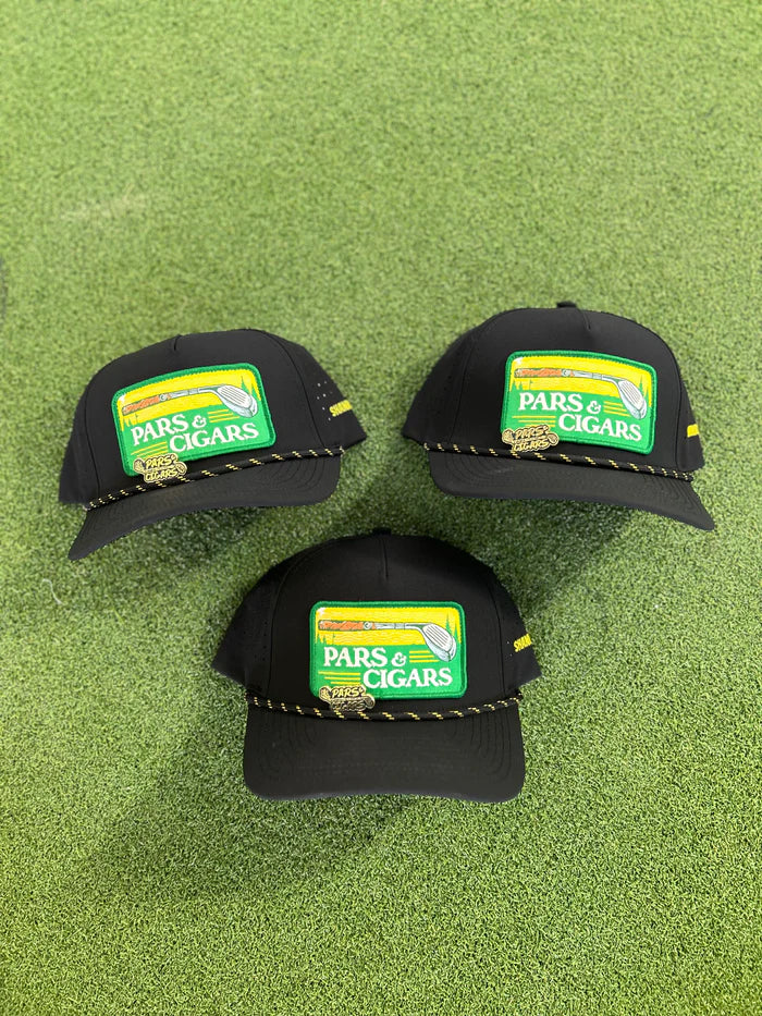 PARS & CIGARS ROPE PATCH GOLF CAP