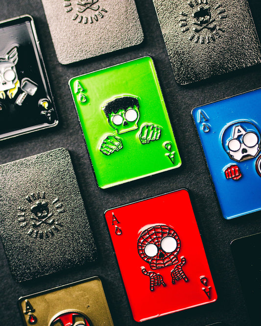 SUPER-SKULLY PLAYING CARD BALL MARKER SET - PHASE 1