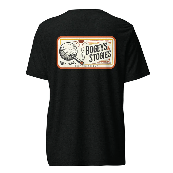 BOGEYS AND STOGIES BLACK T-SHIRT
