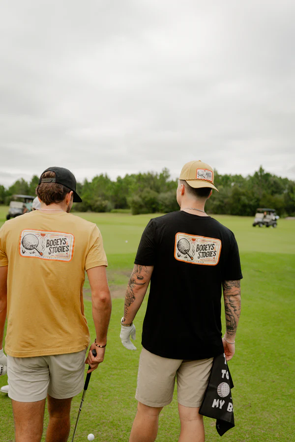 BOGEYS AND STOGIES BLACK T-SHIRT