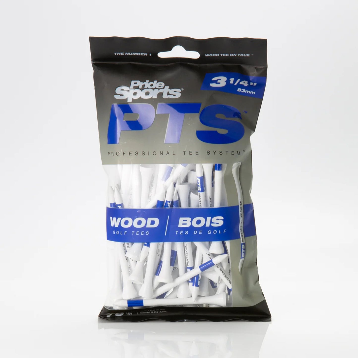 PRIDE PTS BLUE - 83 mm (3 1/4) 75-pack