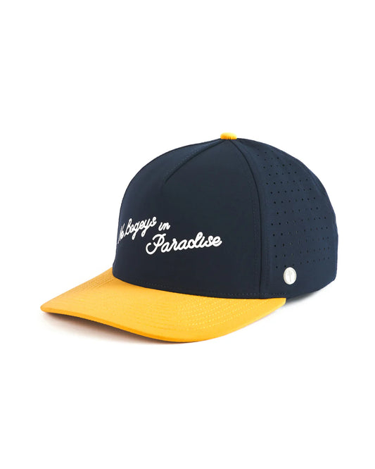 NO BOGEYS IN PARADISE SNAPBACK – NAVY/YELLOW