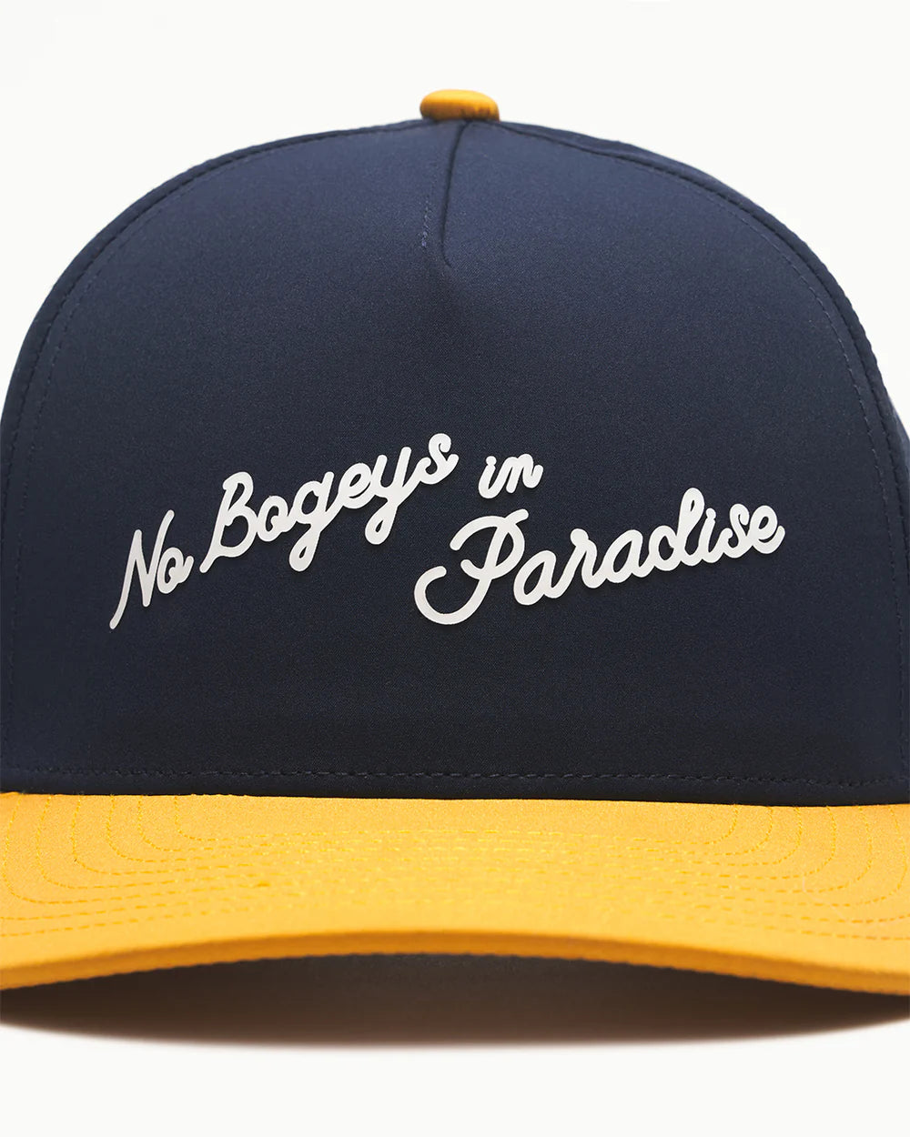 NO BOGEYS IN PARADISE SNAPBACK – NAVY/YELLOW
