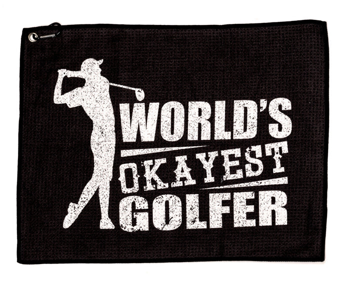 WORLDS OKAYEST GOLFER GOLFHANDDUK